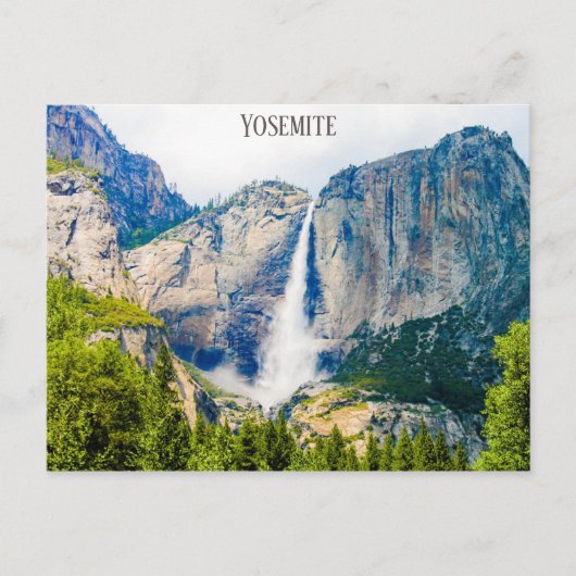 Yosemite Falls National Park Travel Foto Postkarte (Vorderseite)