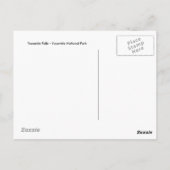 Yosemite Falls Postcard Postkarte (Rückseite)