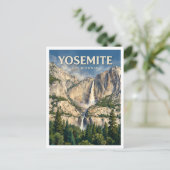 Yosemite Falls Postkarte (Stehend Vorderseite)