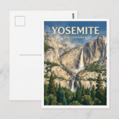 Yosemite Falls Postkarte (Vorne/Hinten)
