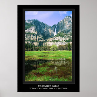 Yosemite Falls Reflection Poster