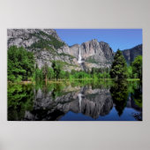 Yosemite Falls Reflektion Poster (Vorne)