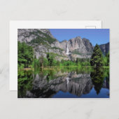 Yosemite Falls Reflektion Postkarte (Vorne/Hinten)