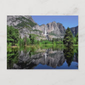 Yosemite Falls Reflektion Postkarte (Vorderseite)