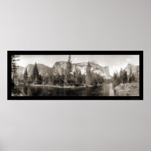 Yosemite Falls River Foto 1915 Poster