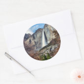 Yosemite Falls Runder Aufkleber (Umschlag)