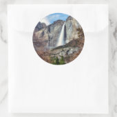 Yosemite Falls Runder Aufkleber (Tasche)