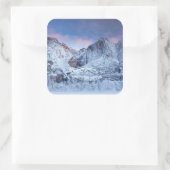 Yosemite Falls Sunrise Quadratischer Aufkleber (Tasche)