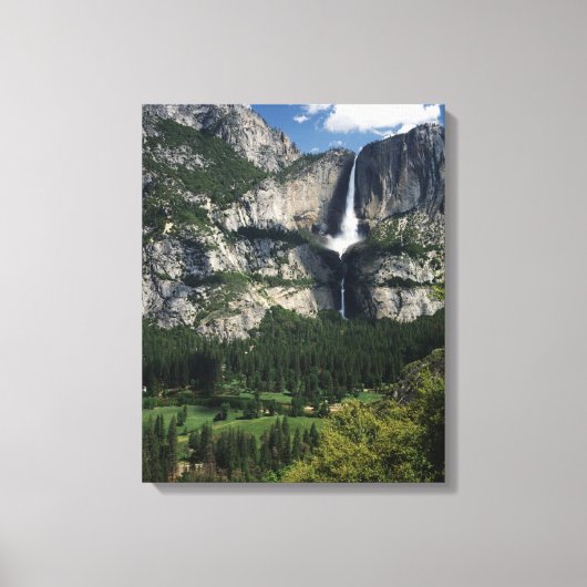 Yosemite Falls und Valley Leinwanddruck (Vorderseite)