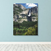 Yosemite Falls und Valley Leinwanddruck (Insitu (Holzboden))