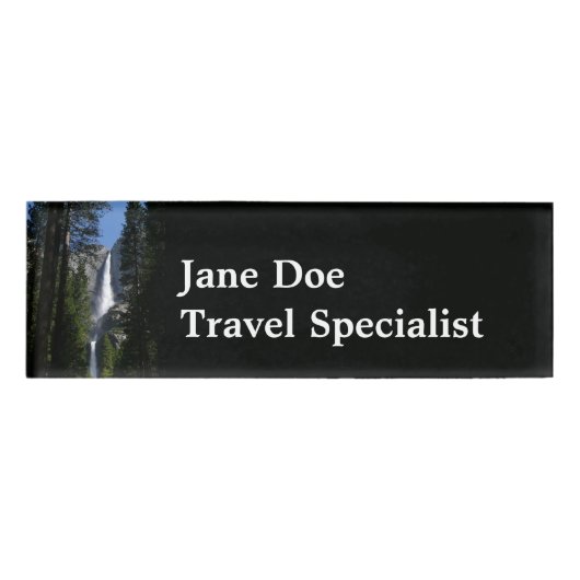 Yosemite Falls und Wälder Namenschild (Vorderseite)