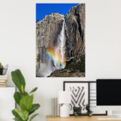 Yosemite Falls with Rainbow Poster (Heimbüro)