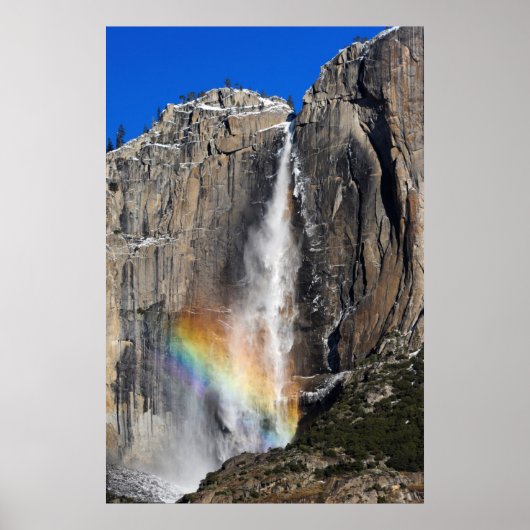 Yosemite Falls with Rainbow Poster (Vorne)