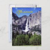 Yosemite Falls, Yosemite National Park, CA Postkarte (Vorne/Hinten)