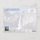 Yosemite Falls, Yosemite National Park, CA Postkarte (Rückseite)