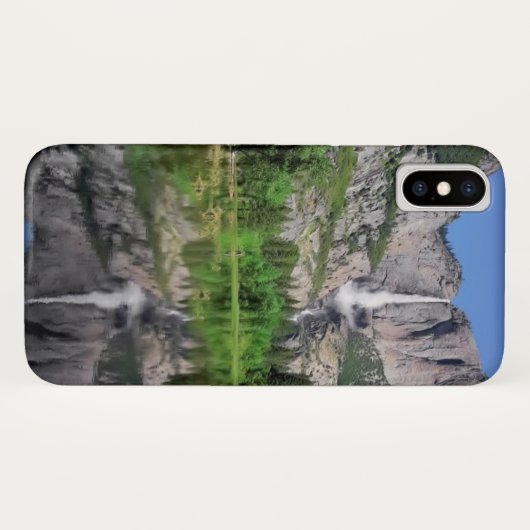 Yosemite- Fallsreflexion Case-Mate iPhone Hülle (Rückseite (Horizontal))