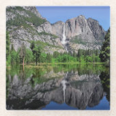 Yosemite- Fallsreflexion Glasuntersetzer (Vorderseite)