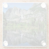 Yosemite- Fallsreflexion Glasuntersetzer (Rückseite)