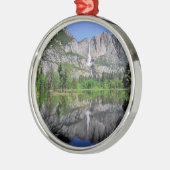 Yosemite- Fallsreflexion Ornament Aus Metall (Links)