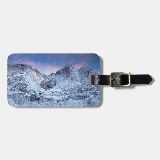 Yosemite- Fallssonnenaufgang Gepäckanhänger (Vorderseite horizontal)