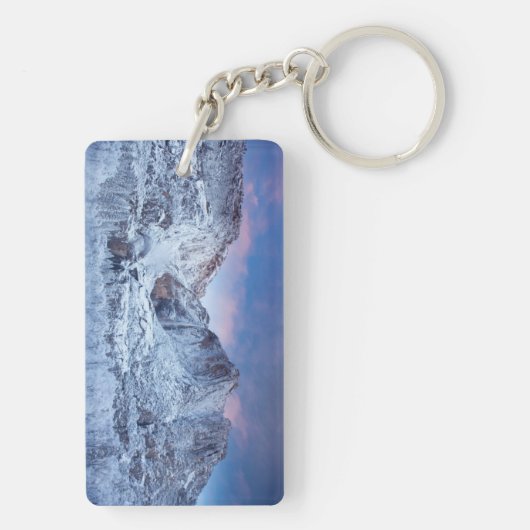 Yosemite- Fallssonnenaufgang Schlüsselanhänger (Rückseite)