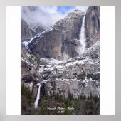 Yosemite fällt im Winter Poster (Vorne)