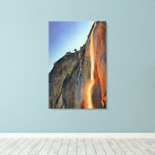 Yosemite Firefall Leinwanddruck (Insitu (Holzboden))