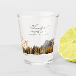 Yosemite Foto Gastgeschenk Hochzeit Cheers Shot Gl Schnapsglas