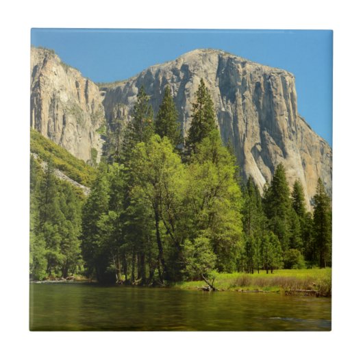 Yosemite from Valley Floor, Sierra-Nevada Fliese (Vorderseite)