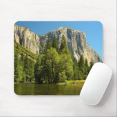 Yosemite from Valley Floor, Sierra-Nevada Mousepad (Mit Mouse)