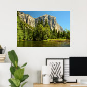 Yosemite from Valley Floor, Sierra-Nevada Poster (Heimbüro)