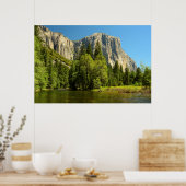 Yosemite from Valley Floor, Sierra-Nevada Poster (Küche)