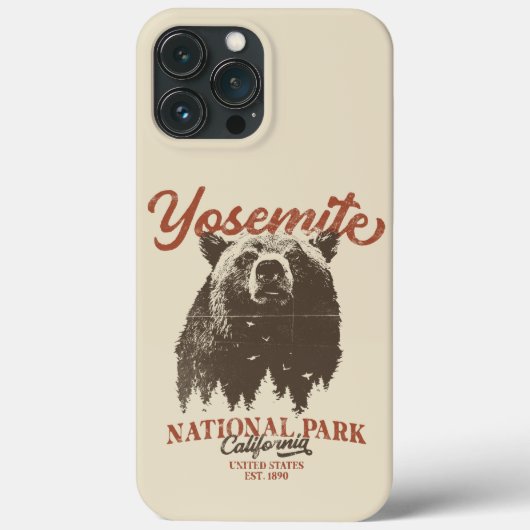 Yosemite Grizzly Bear California Nationalpark Case-Mate iPhone Hülle (Rückseite)