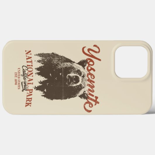 Yosemite Grizzly Bear California Nationalpark Case-Mate iPhone Hülle (Rückseite (Horizontal))
