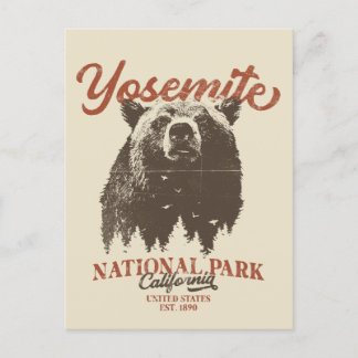 Yosemite Grizzly Bear California Nationalpark Postkarte