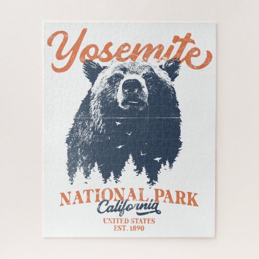 Yosemite Grizzly Bear California Nationalpark Puzzle (Vertikal)