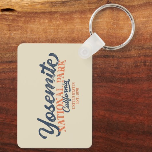 Yosemite Grizzly Bear California Nationalpark Schlüsselanhänger (Rückseite)