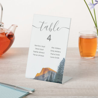 Yosemite Halb Dome - Sitzkarte Sockelschild