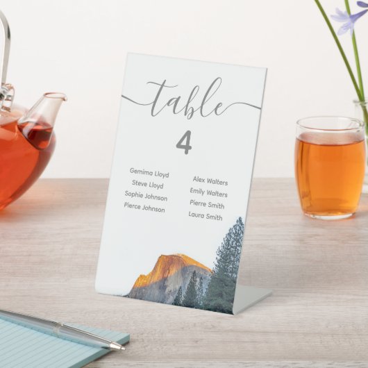 Yosemite Halb Dome - Sitzkarte Sockelschild (In SItu)