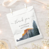 Yosemite Halb Dome Sunset Gastgeschenk Hochzeit Ba Geschenktütchen (Ausgeschnitten)