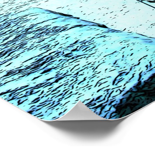 Yosemite Half Dome Cables Poster (Ecke)