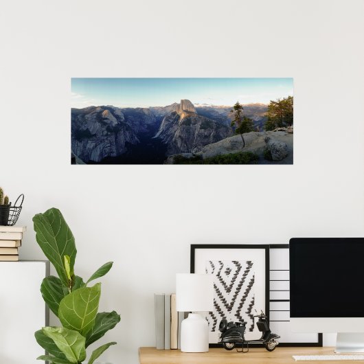 Yosemite Half Dome Panorama Poster (Heimbüro)