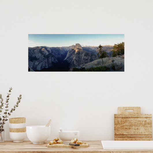 Yosemite Half Dome Panorama Poster (Küche)