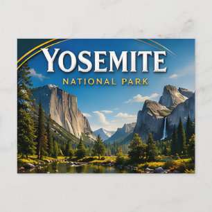 Yosemite Half Dome Scenic Nationalpark Postkarte