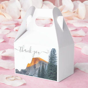 Yosemite Half Dome Sunset Danke für Ihre Hochzeit Geschenkschachtel