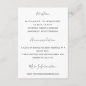 Yosemite Half Dome Sunset Wedding Begleitkarte (Rückseite)