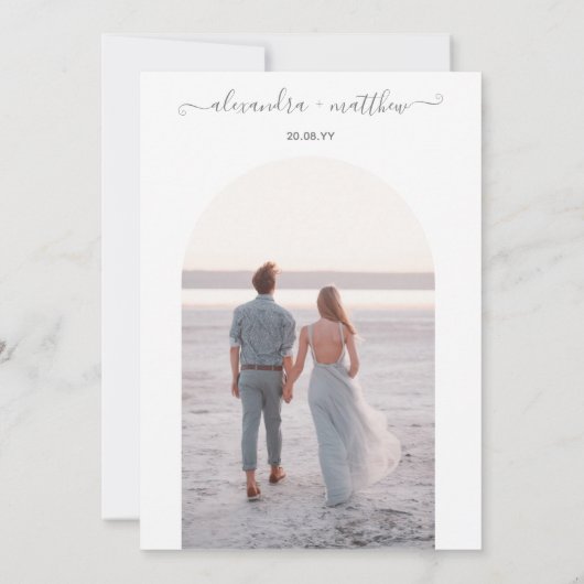 Yosemite Half Dome Sunset Wedding Einladung (Rückseite)