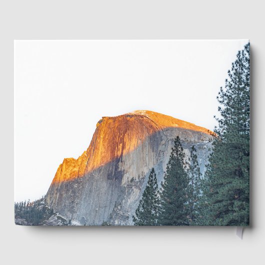 Yosemite Half Dome Sunset Wedding Gästebuch (Rückseite)