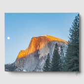 Yosemite Half Dome Sunset Wedding Gästebuch (Rückseite)