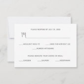 Yosemite Half Dome Sunset Wedding RSVP Card Karte (Rückseite)